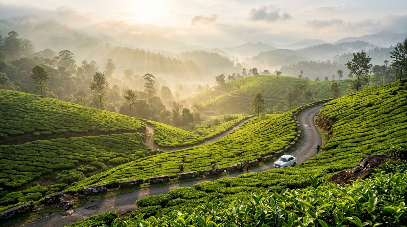 Munnar Tea Gardens Tour